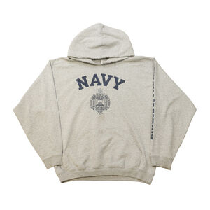 Vintage 90s USN Navy Graphic Sweatshirt Hoodie Size M